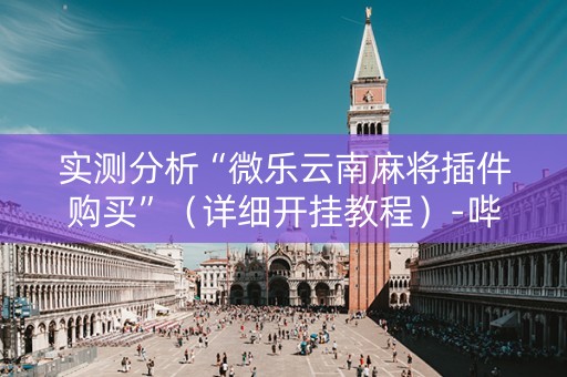 实测分析“微乐云南麻将插件购买”（详细开挂教程）-哔哩哔哩