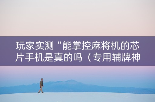 玩家实测“能掌控麻将机的芯片手机是真的吗（专用辅牌神器免安装）