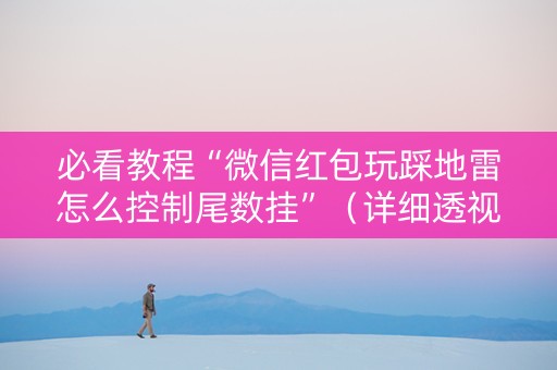 必看教程“微信红包玩踩地雷怎么控制尾数挂”（详细透视教程）-哔哩哔哩