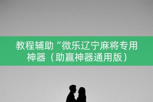 教程辅助“微乐辽宁麻将专用神器（助赢神器通用版）