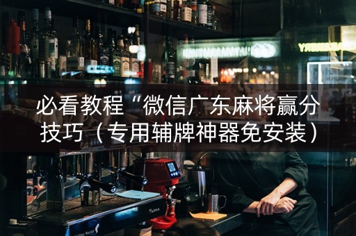 必看教程“微信广东麻将赢分技巧（专用辅牌神器免安装）