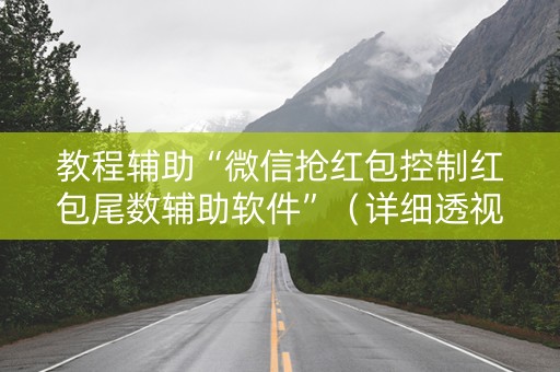 教程辅助“微信抢红包控制红包尾数辅助软件”（详细透视教程）-哔哩哔哩
