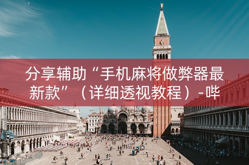 分享辅助“手机麻将做弊器最新款”（详细透视教程）-哔哩哔哩
