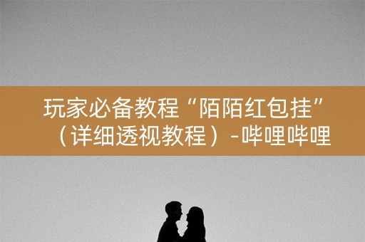 玩家必备教程“陌陌红包挂”（详细透视教程）-哔哩哔哩