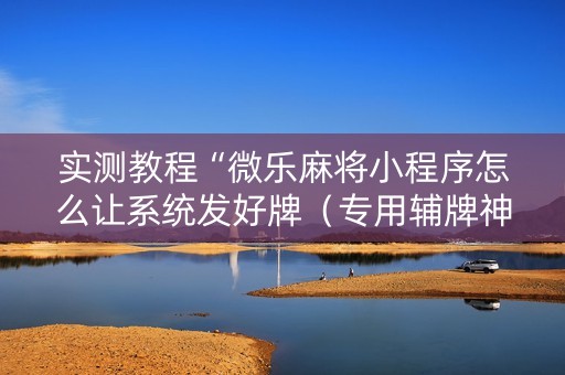 实测教程“微乐麻将小程序怎么让系统发好牌（专用辅牌神器免安装）