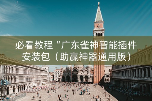 必看教程“广东雀神智能插件安装包（助赢神器通用版）