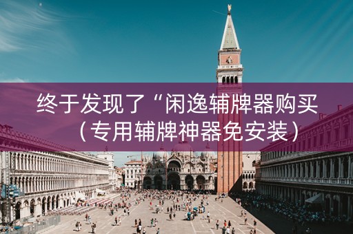 终于发现了“闲逸辅牌器购买（专用辅牌神器免安装）