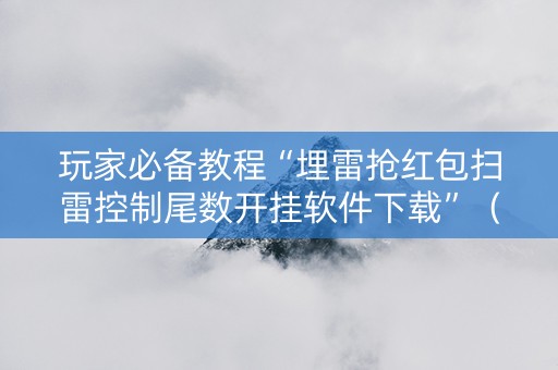 玩家必备教程“埋雷抢红包扫雷控制尾数开挂软件下载”（详细透视教程）-哔哩哔哩