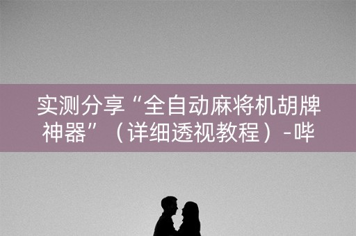 实测分享“全自动麻将机胡牌神器”（详细透视教程）-哔哩哔哩