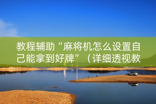 教程辅助“麻将机怎么设置自己能拿到好牌”（详细透视教程）-哔哩哔哩