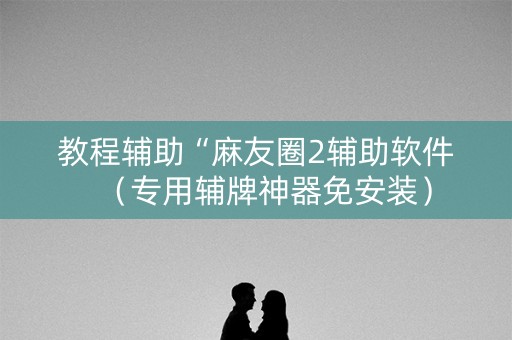 教程辅助“麻友圈2辅助软件（专用辅牌神器免安装）