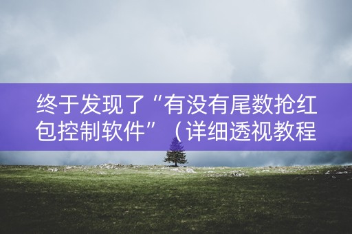 终于发现了“有没有尾数抢红包控制软件”（详细透视教程）-哔哩哔哩