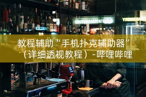 教程辅助“手机扑克辅助器”（详细透视教程）-哔哩哔哩