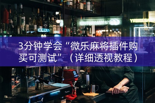 3分钟学会“微乐麻将插件购买可测试”（详细透视教程）-哔哩哔哩