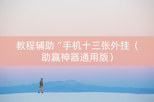 教程辅助“手机十三张外挂（助赢神器通用版）