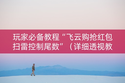 玩家必备教程“飞云购抢红包扫雷控制尾数”（详细透视教程）-哔哩哔哩