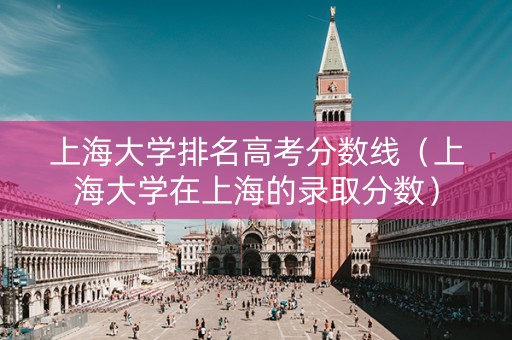 上海大学排名高考分数线（上海大学在上海的录取分数）
