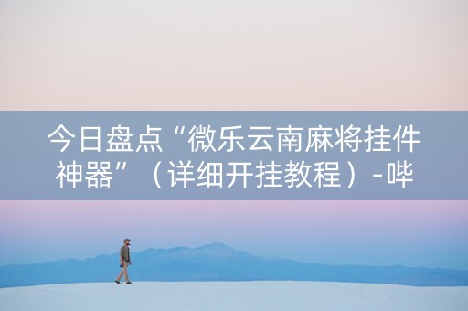今日盘点“微乐云南麻将挂件神器”（详细开挂教程）-哔哩哔哩