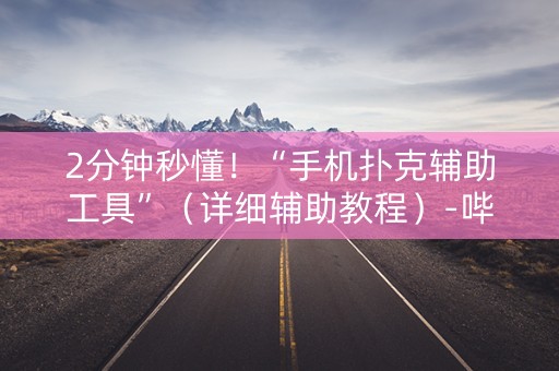 2分钟秒懂！“手机扑克辅助工具”（详细辅助教程）-哔哩哔哩