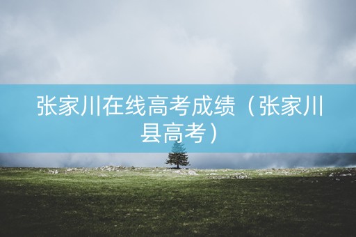张家川在线高考成绩（张家川县高考）