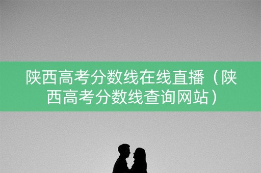 陕西高考分数线在线直播（陕西高考分数线查询网站）