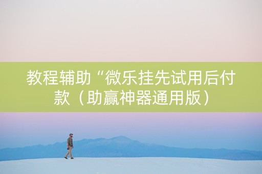 教程辅助“微乐挂先试用后付款（助赢神器通用版）