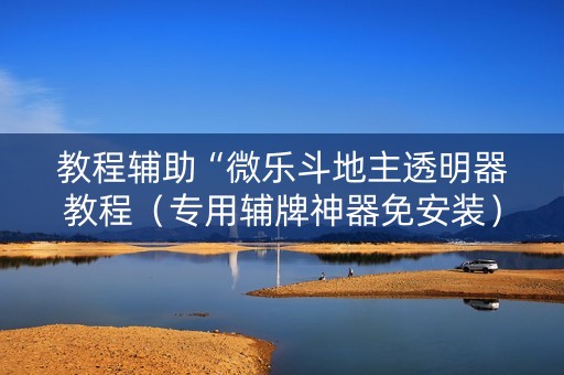教程辅助“微乐斗地主透明器教程（专用辅牌神器免安装）