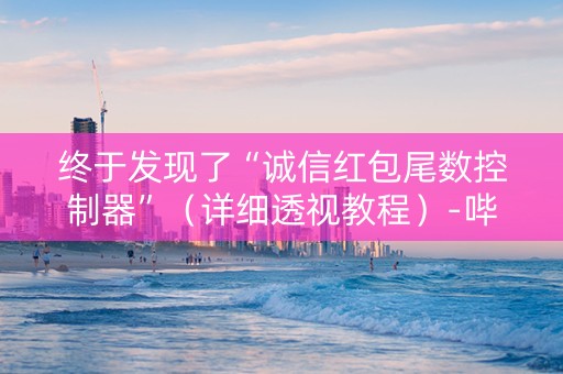 终于发现了“诚信红包尾数控制器”（详细透视教程）-哔哩哔哩