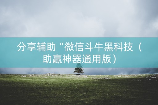 分享辅助“微信斗牛黑科技（助赢神器通用版）