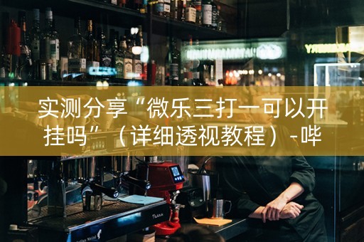 实测分享“微乐三打一可以开挂吗”（详细透视教程）-哔哩哔哩