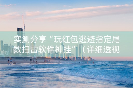 实测分享“玩红包逃避指定尾数扫雷软件神挂”（详细透视教程）-哔哩哔哩