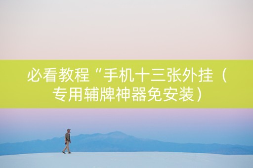 必看教程“手机十三张外挂（专用辅牌神器免安装）