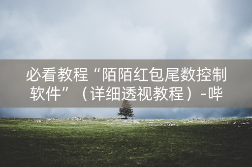 必看教程“陌陌红包尾数控制软件”（详细透视教程）-哔哩哔哩