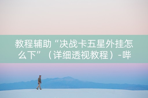 教程辅助“决战卡五星外挂怎么下”（详细透视教程）-哔哩哔哩