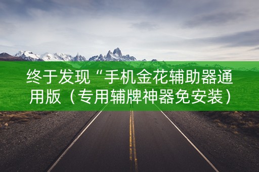 终于发现“手机金花辅助器通用版（专用辅牌神器免安装）