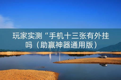 玩家实测“手机十三张有外挂吗（助赢神器通用版）