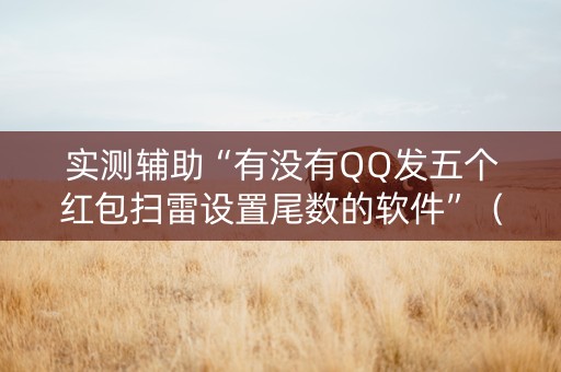 实测辅助“有没有QQ发五个红包扫雷设置尾数的软件”（详细透视教程）-哔哩哔哩