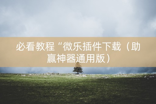 必看教程“微乐插件下载（助赢神器通用版）