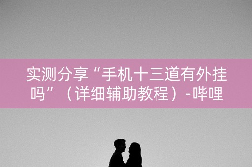 实测分享“手机十三道有外挂吗”（详细辅助教程）-哔哩哔哩
