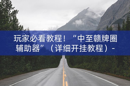 玩家必看教程！“中至赣牌圈辅助器”（详细开挂教程）-哔哩哔哩