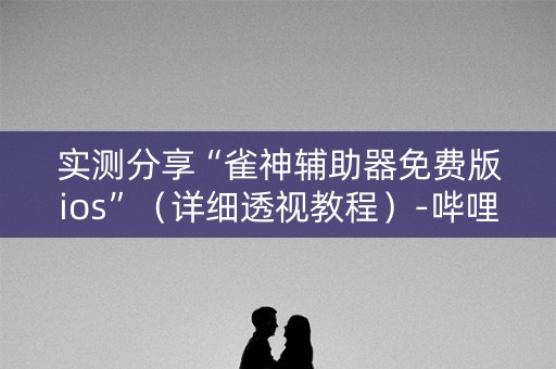 实测分享“雀神辅助器免费版ios”（详细透视教程）-哔哩哔哩