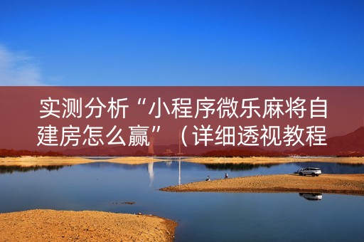 实测分析“小程序微乐麻将自建房怎么赢”（详细透视教程）-哔哩哔哩