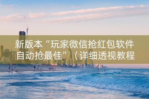 新版本“玩家微信抢红包软件自动抢最佳”（详细透视教程）-哔哩哔哩