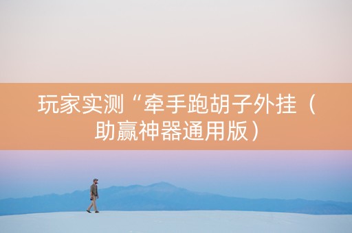 玩家实测“牵手跑胡子外挂（助赢神器通用版）