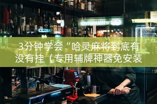 3分钟学会“哈灵麻将到底有没有挂（专用辅牌神器免安装）