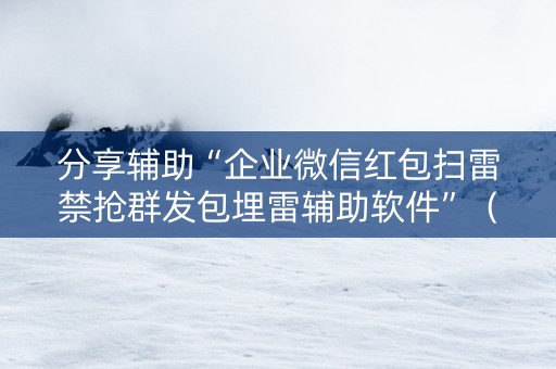 分享辅助“企业微信红包扫雷禁抢群发包埋雷辅助软件”（详细透视教程）-哔哩哔哩