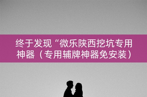 终于发现“微乐陕西挖坑专用神器（专用辅牌神器免安装）