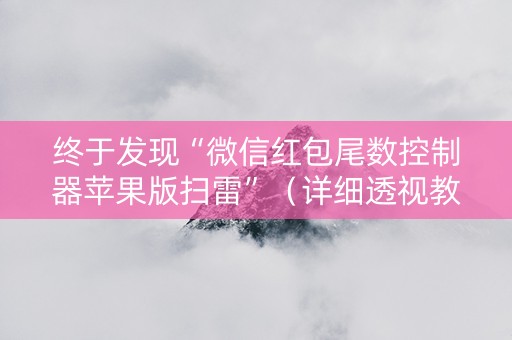 终于发现“微信红包尾数控制器苹果版扫雷”（详细透视教程）-哔哩哔哩
