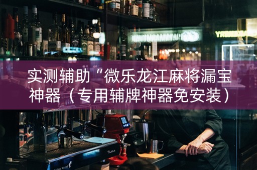 实测辅助“微乐龙江麻将漏宝神器（专用辅牌神器免安装）