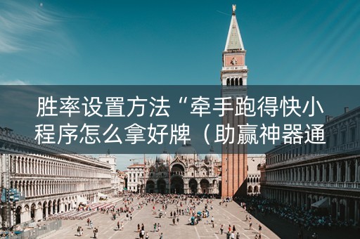 胜率设置方法“牵手跑得快小程序怎么拿好牌（助赢神器通用版）